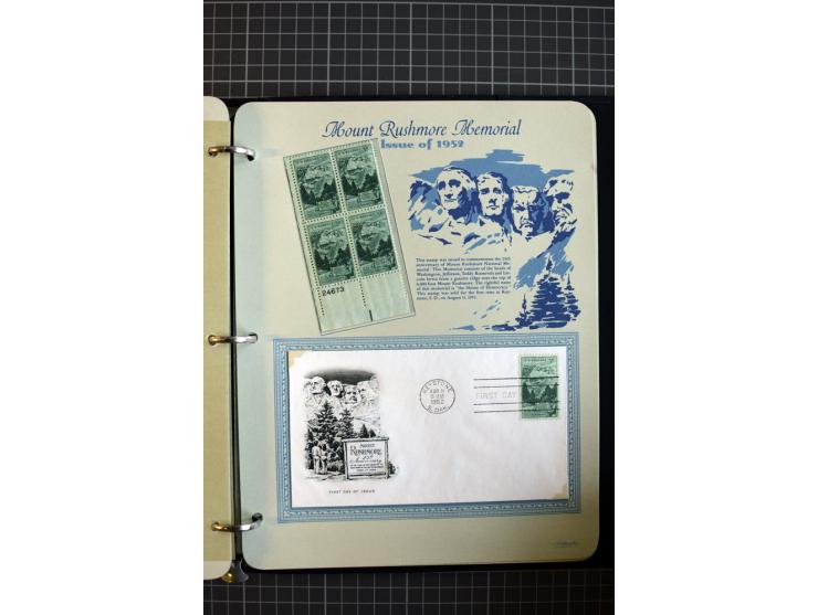 1851/1997, used and mint collection, from the 1930s on with many blocks of four with plate numbers,  some sheets and FDCs, al