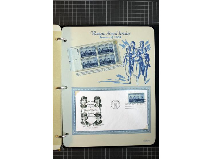 1851/1997, used and mint collection, from the 1930s on with many blocks of four with plate numbers,  some sheets and FDCs, al