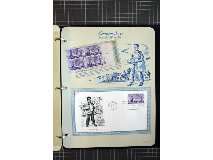 1851/1997, used and mint collection, from the 1930s on with many blocks of four with plate numbers,  some sheets and FDCs, al