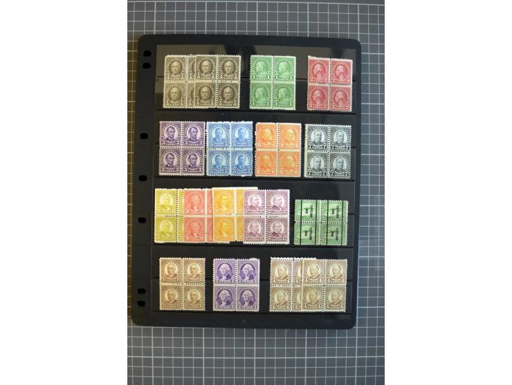 1851/1997, used and mint collection, from the 1930s on with many blocks of four with plate numbers,  some sheets and FDCs, al