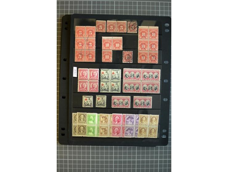 1851/1997, used and mint collection, from the 1930s on with many blocks of four with plate numbers,  some sheets and FDCs, al
