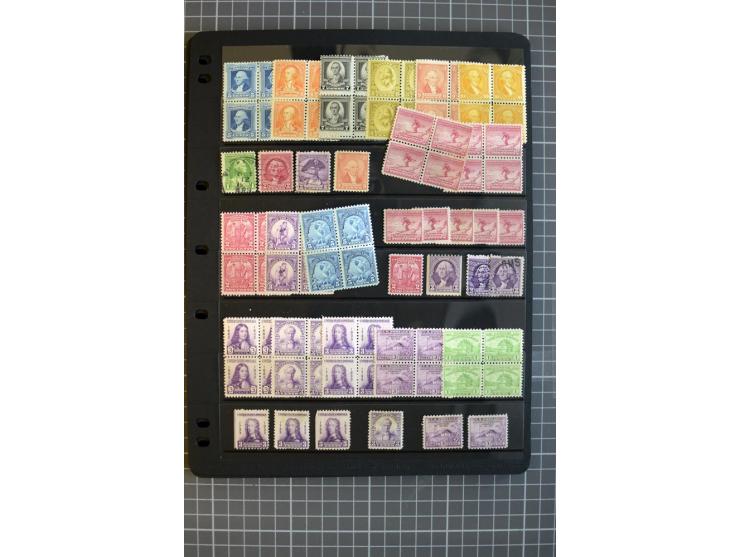 1851/1997, used and mint collection, from the 1930s on with many blocks of four with plate numbers,  some sheets and FDCs, al