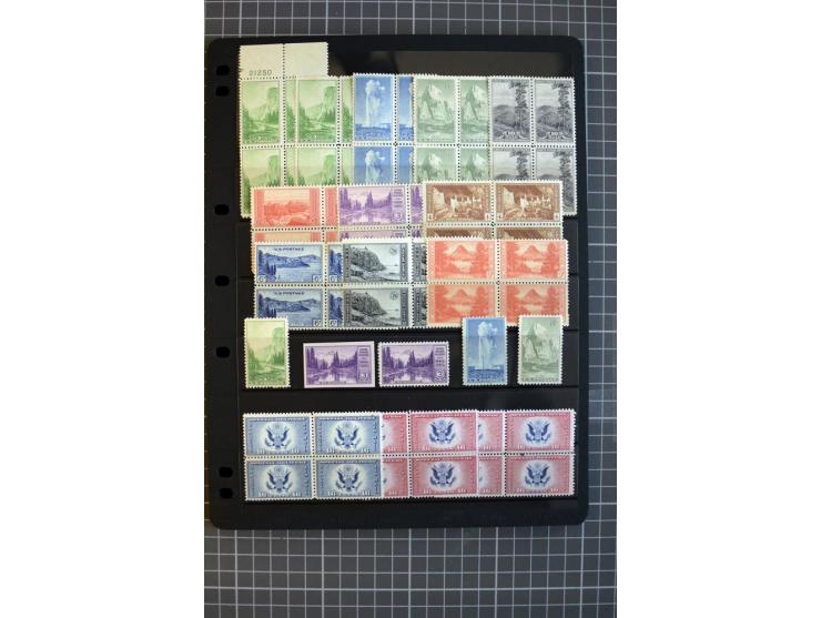1851/1997, used and mint collection, from the 1930s on with many blocks of four with plate numbers,  some sheets and FDCs, al
