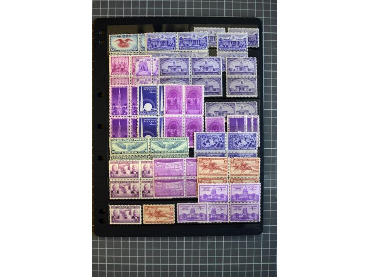 1851/1997, used and mint collection, from the 1930s on with many blocks of four with plate numbers,  some sheets and FDCs, al