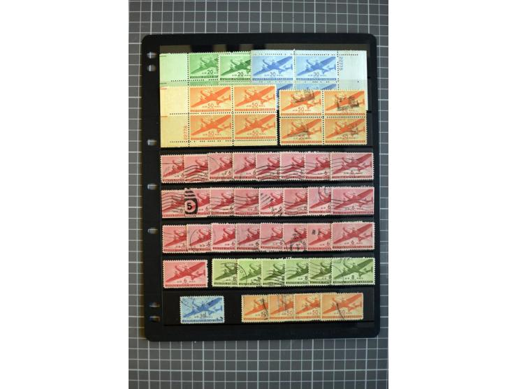 1851/1997, used and mint collection, from the 1930s on with many blocks of four with plate numbers,  some sheets and FDCs, al