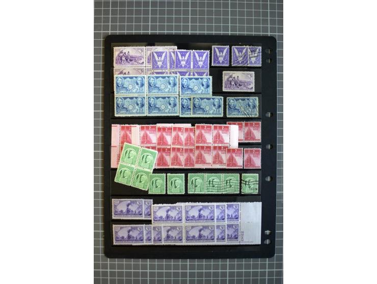 1851/1997, used and mint collection, from the 1930s on with many blocks of four with plate numbers,  some sheets and FDCs, al
