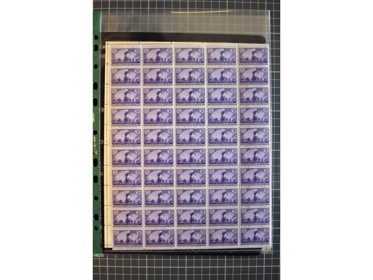1851/1997, used and mint collection, from the 1930s on with many blocks of four with plate numbers,  some sheets and FDCs, al