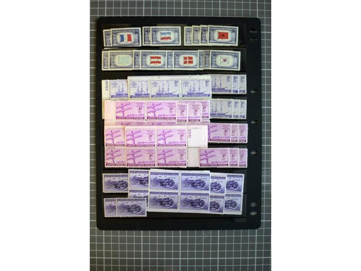 1851/1997, used and mint collection, from the 1930s on with many blocks of four with plate numbers,  some sheets and FDCs, al
