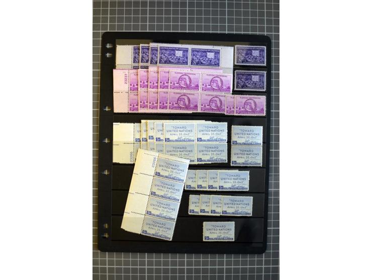 1851/1997, used and mint collection, from the 1930s on with many blocks of four with plate numbers,  some sheets and FDCs, al