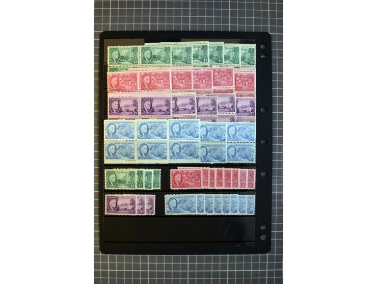 1851/1997, used and mint collection, from the 1930s on with many blocks of four with plate numbers,  some sheets and FDCs, al