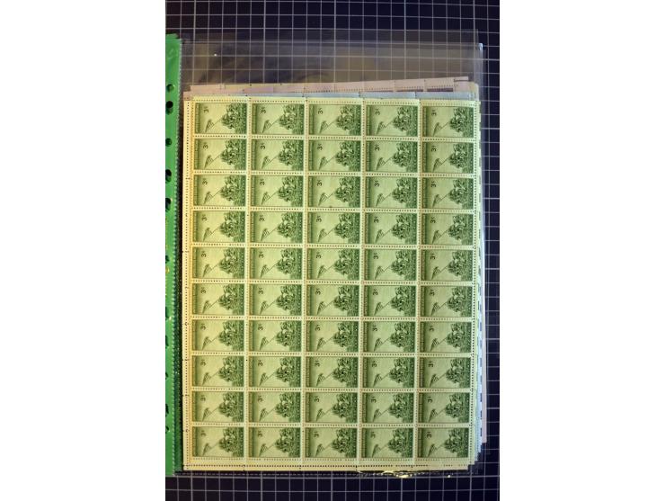 1851/1997, used and mint collection, from the 1930s on with many blocks of four with plate numbers,  some sheets and FDCs, al
