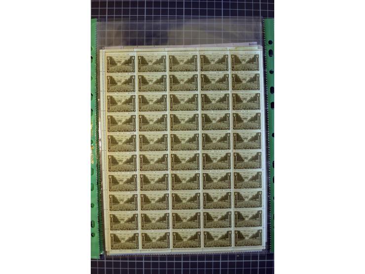 1851/1997, used and mint collection, from the 1930s on with many blocks of four with plate numbers,  some sheets and FDCs, al