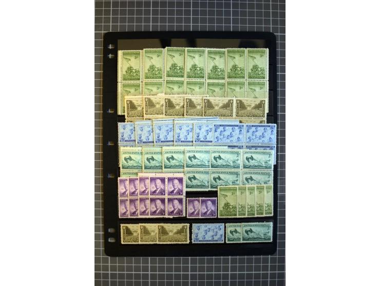 1851/1997, used and mint collection, from the 1930s on with many blocks of four with plate numbers,  some sheets and FDCs, al