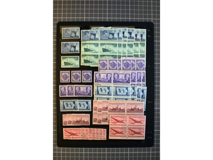 1851/1997, used and mint collection, from the 1930s on with many blocks of four with plate numbers,  some sheets and FDCs, al