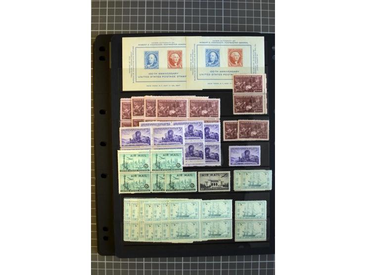 1851/1997, used and mint collection, from the 1930s on with many blocks of four with plate numbers,  some sheets and FDCs, al