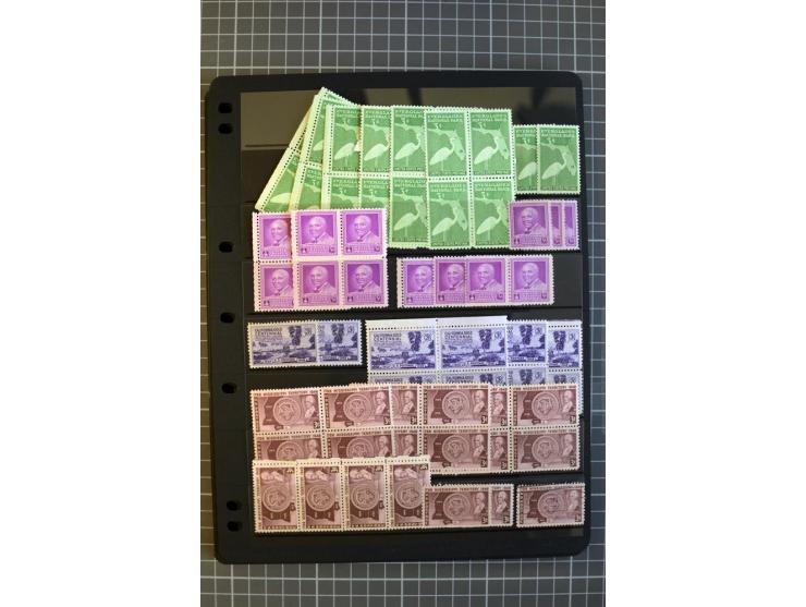 1851/1997, used and mint collection, from the 1930s on with many blocks of four with plate numbers,  some sheets and FDCs, al
