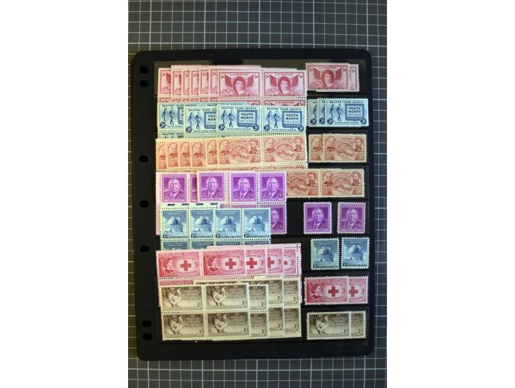 1851/1997, used and mint collection, from the 1930s on with many blocks of four with plate numbers,  some sheets and FDCs, al