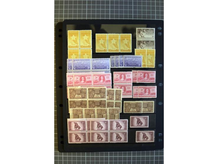 1851/1997, used and mint collection, from the 1930s on with many blocks of four with plate numbers,  some sheets and FDCs, al