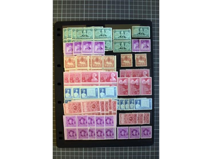 1851/1997, used and mint collection, from the 1930s on with many blocks of four with plate numbers,  some sheets and FDCs, al