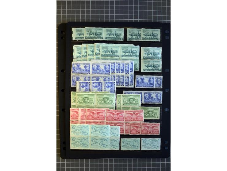 1851/1997, used and mint collection, from the 1930s on with many blocks of four with plate numbers,  some sheets and FDCs, al