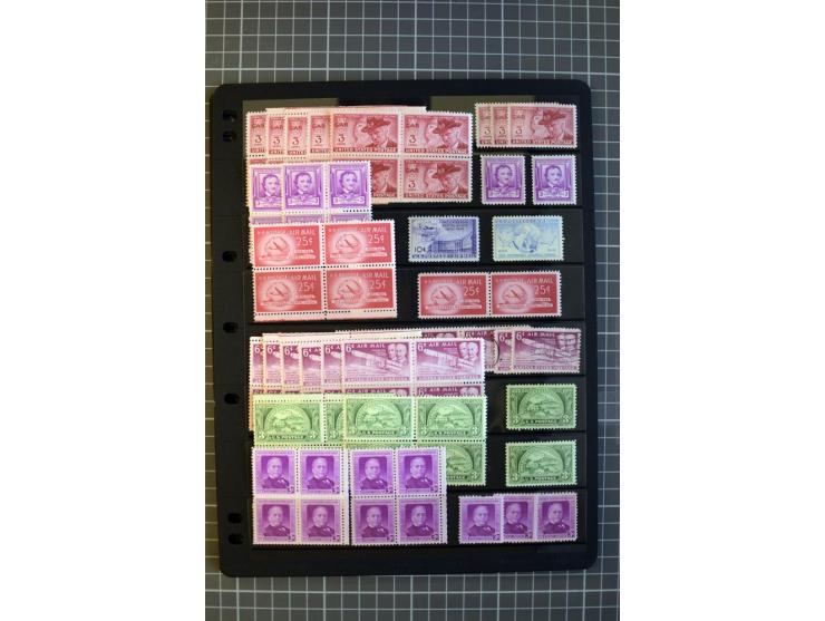 1851/1997, used and mint collection, from the 1930s on with many blocks of four with plate numbers,  some sheets and FDCs, al
