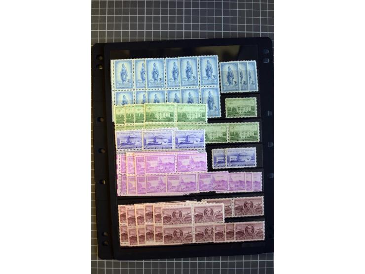 1851/1997, used and mint collection, from the 1930s on with many blocks of four with plate numbers,  some sheets and FDCs, al