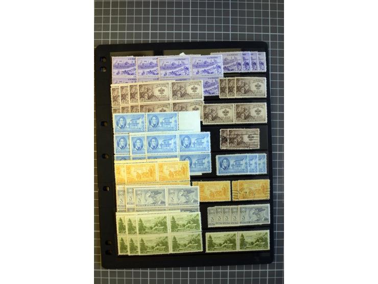 1851/1997, used and mint collection, from the 1930s on with many blocks of four with plate numbers,  some sheets and FDCs, al