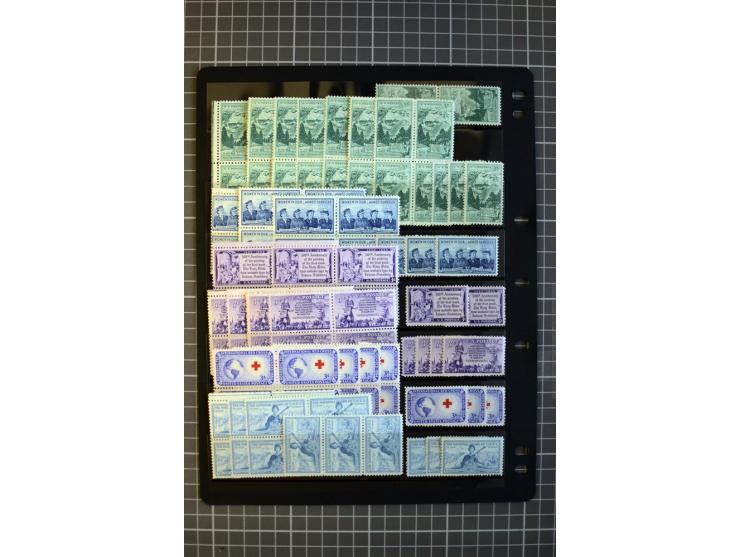 1851/1997, used and mint collection, from the 1930s on with many blocks of four with plate numbers,  some sheets and FDCs, al
