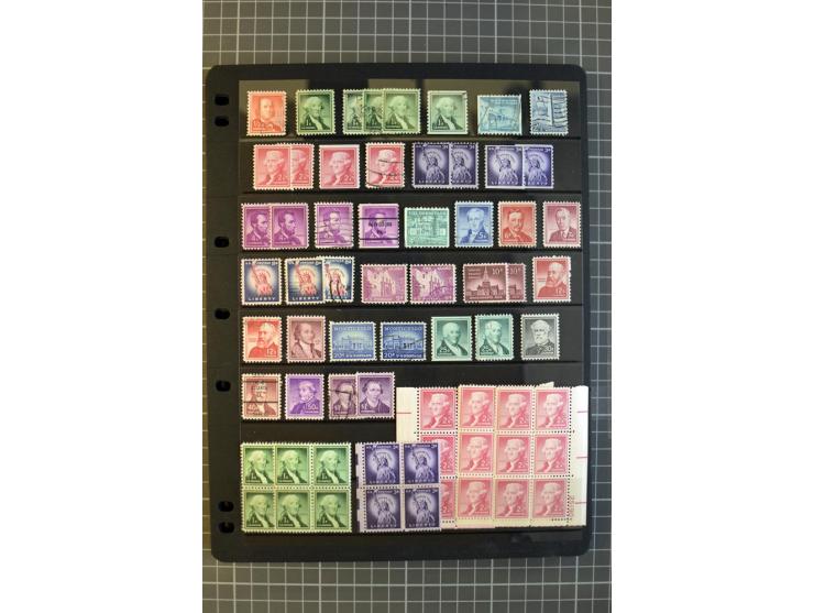 1851/1997, used and mint collection, from the 1930s on with many blocks of four with plate numbers,  some sheets and FDCs, al