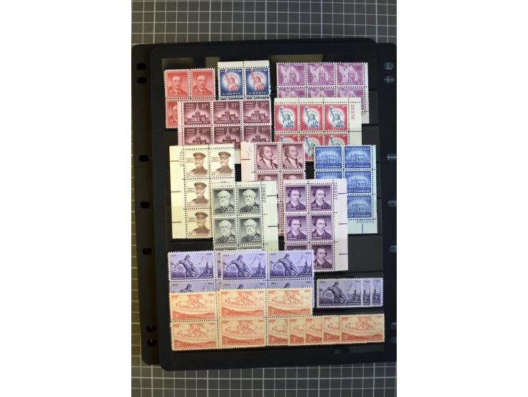 1851/1997, used and mint collection, from the 1930s on with many blocks of four with plate numbers,  some sheets and FDCs, al