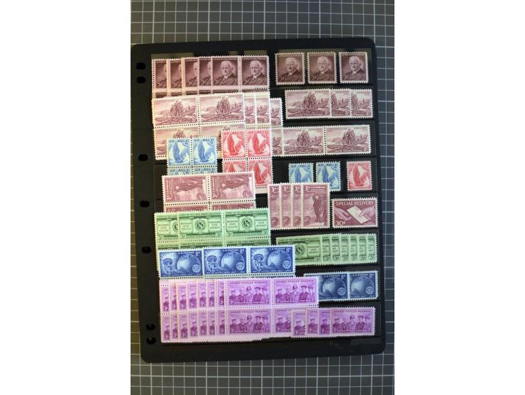 1851/1997, used and mint collection, from the 1930s on with many blocks of four with plate numbers,  some sheets and FDCs, al