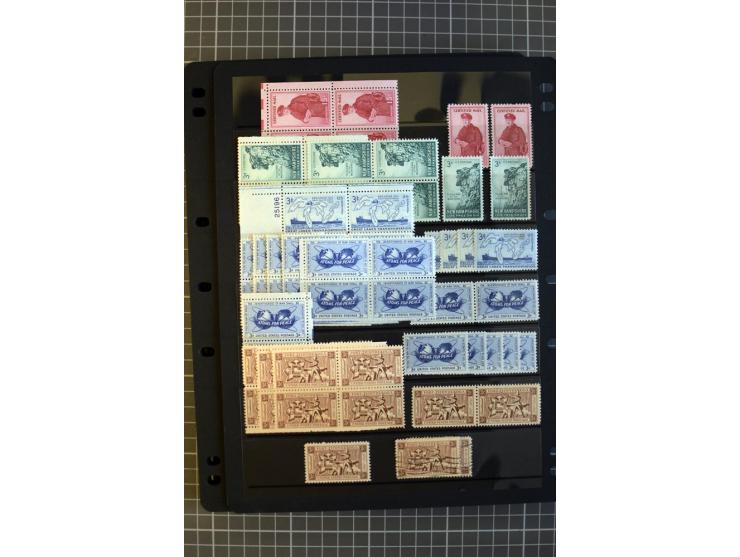 1851/1997, used and mint collection, from the 1930s on with many blocks of four with plate numbers,  some sheets and FDCs, al