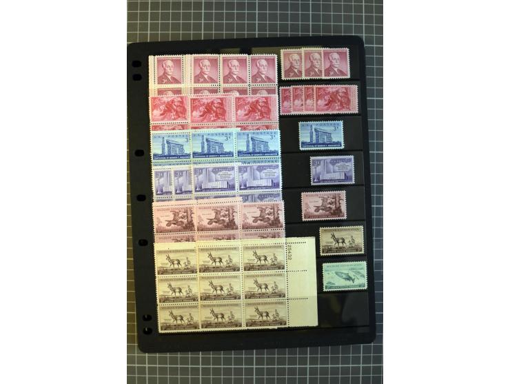 1851/1997, used and mint collection, from the 1930s on with many blocks of four with plate numbers,  some sheets and FDCs, al