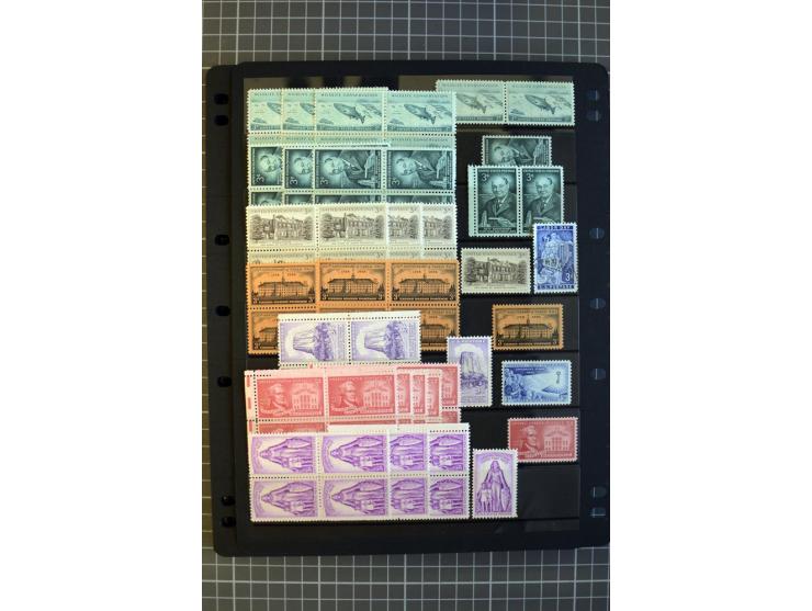 1851/1997, used and mint collection, from the 1930s on with many blocks of four with plate numbers,  some sheets and FDCs, al