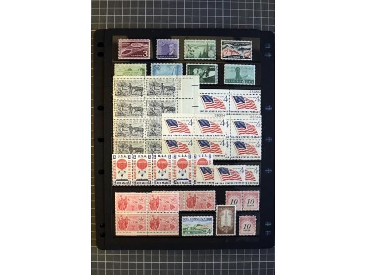 1851/1997, used and mint collection, from the 1930s on with many blocks of four with plate numbers,  some sheets and FDCs, al