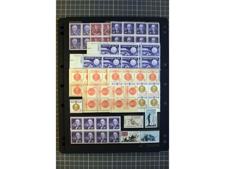 1851/1997, used and mint collection, from the 1930s on with many blocks of four with plate numbers,  some sheets and FDCs, al