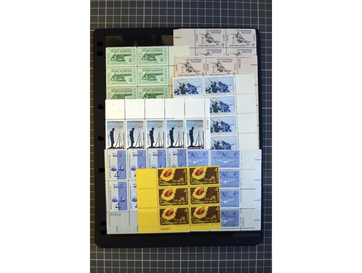 1851/1997, used and mint collection, from the 1930s on with many blocks of four with plate numbers,  some sheets and FDCs, al
