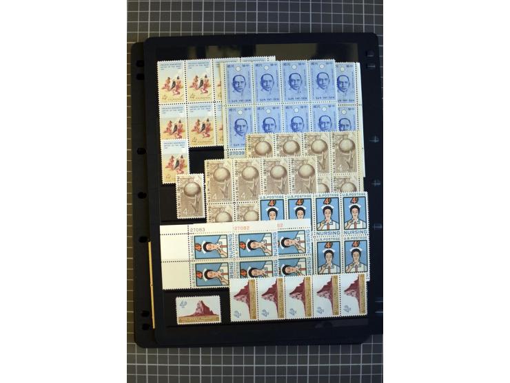 1851/1997, used and mint collection, from the 1930s on with many blocks of four with plate numbers,  some sheets and FDCs, al