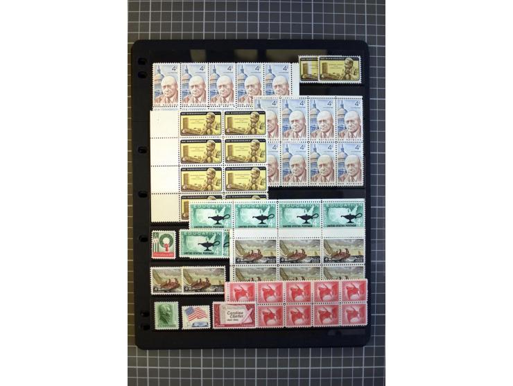 1851/1997, used and mint collection, from the 1930s on with many blocks of four with plate numbers,  some sheets and FDCs, al