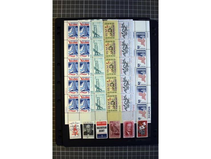 1851/1997, used and mint collection, from the 1930s on with many blocks of four with plate numbers,  some sheets and FDCs, al