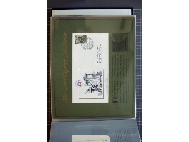 1851/1997, used and mint collection, from the 1930s on with many blocks of four with plate numbers,  some sheets and FDCs, al