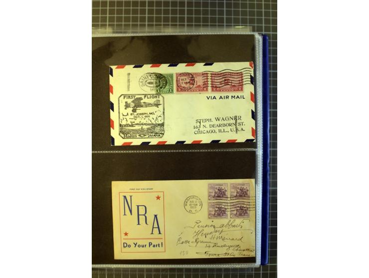 1929/91, interesting cover collection, containing several First Flight covers e.g. 1929 Canal Zone and St. Louis-Omaha, furhe