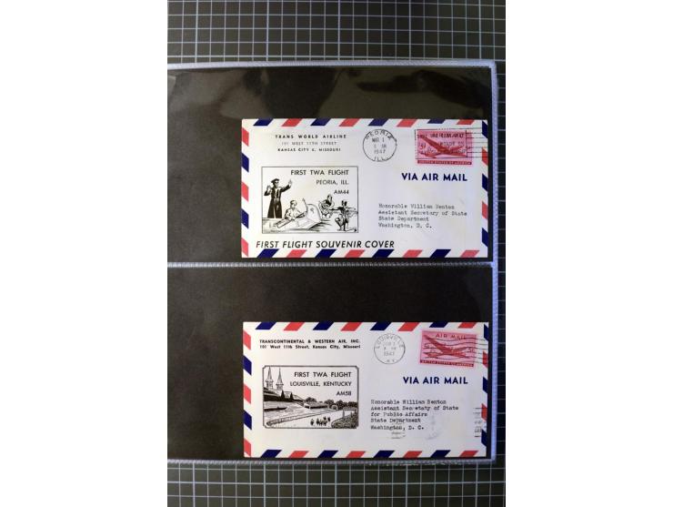 1929/91, interesting cover collection, containing several First Flight covers e.g. 1929 Canal Zone and St. Louis-Omaha, furhe