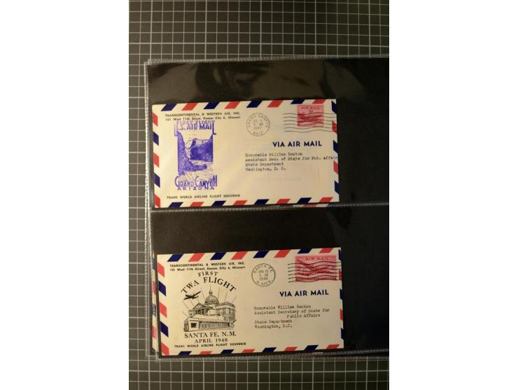 1929/91, interesting cover collection, containing several First Flight covers e.g. 1929 Canal Zone and St. Louis-Omaha, furhe