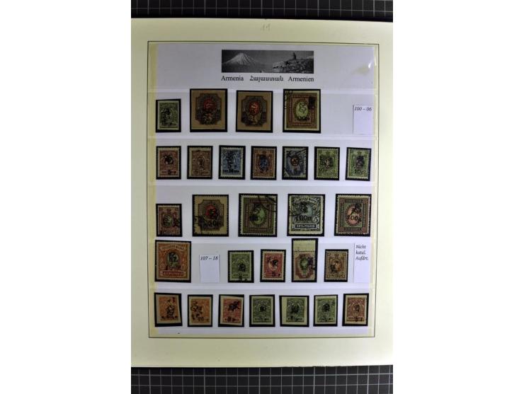 1919/23, sehr schöne ungebrauchte/postfrische und gestempelte Sammlung auf selbsgestalteten Blättern auf 34 Seiten, insgesamt