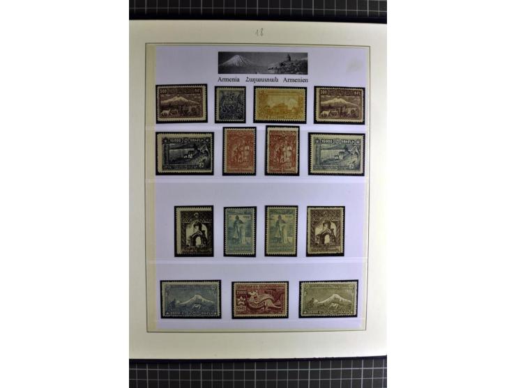 1919/23, sehr schöne ungebrauchte/postfrische und gestempelte Sammlung auf selbsgestalteten Blättern auf 34 Seiten, insgesamt