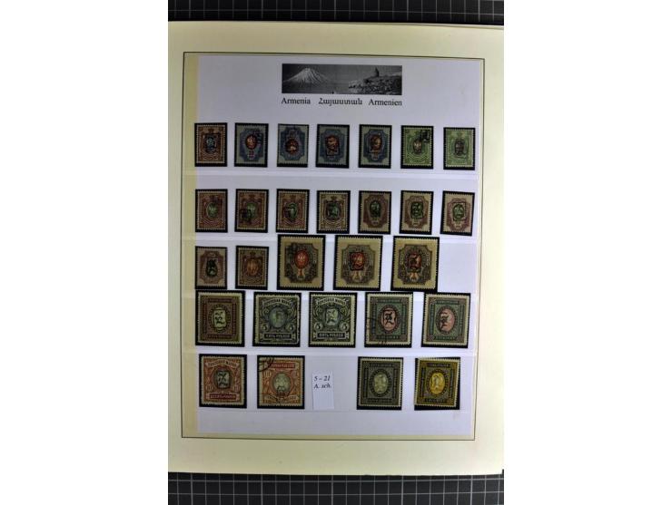1919/23, sehr schöne ungebrauchte/postfrische und gestempelte Sammlung auf selbsgestalteten Blättern auf 34 Seiten, insgesamt