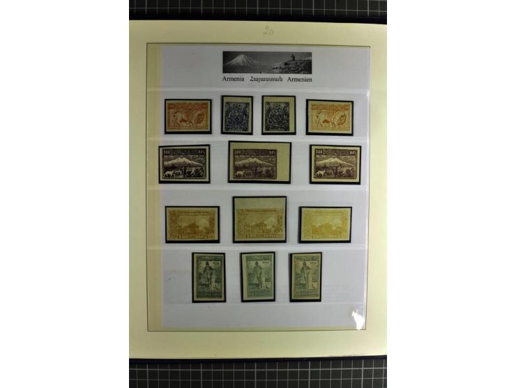 1919/23, sehr schöne ungebrauchte/postfrische und gestempelte Sammlung auf selbsgestalteten Blättern auf 34 Seiten, insgesamt