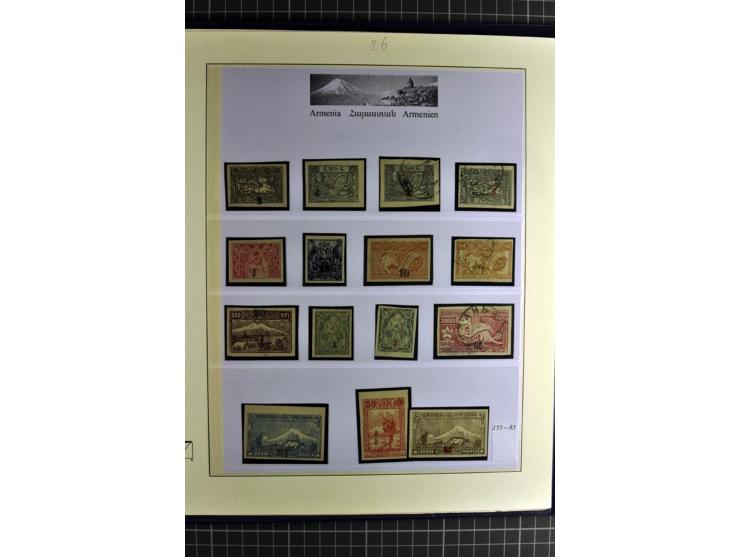 1919/23, sehr schöne ungebrauchte/postfrische und gestempelte Sammlung auf selbsgestalteten Blättern auf 34 Seiten, insgesamt