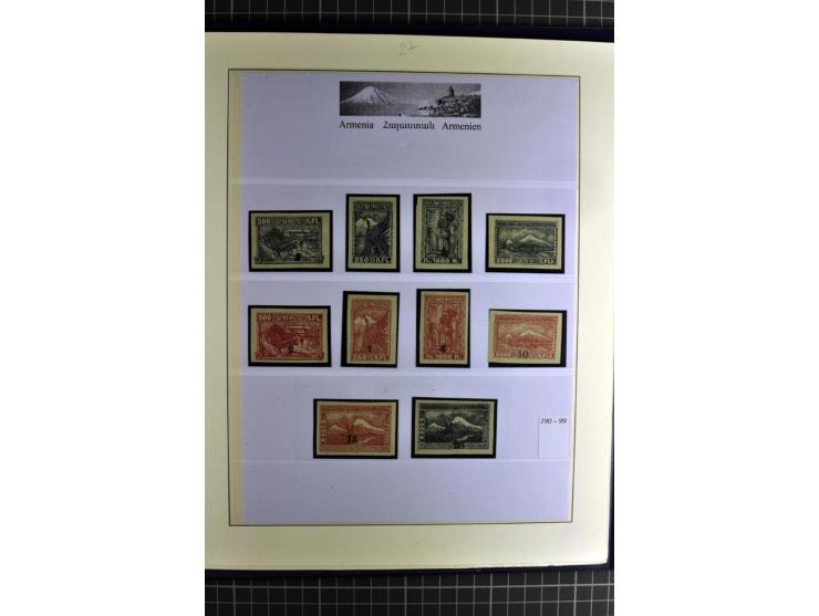 1919/23, sehr schöne ungebrauchte/postfrische und gestempelte Sammlung auf selbsgestalteten Blättern auf 34 Seiten, insgesamt